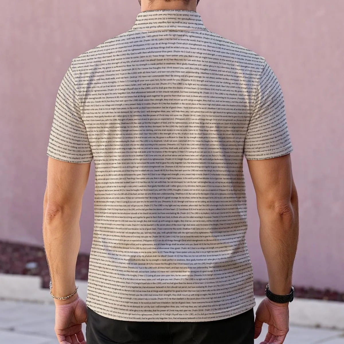 Men's Classic Polo Shirt | Personalize Song Lyrics & Text