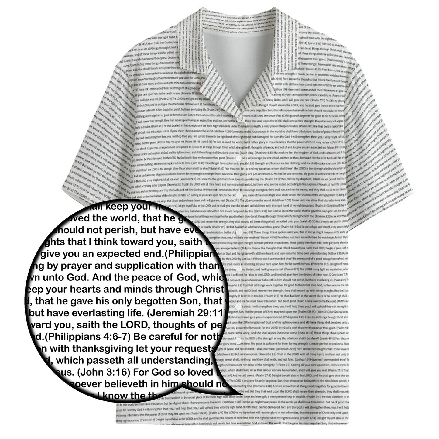 Unisex Aloha Hawaiian Shirt | Bible Verse & Scripture