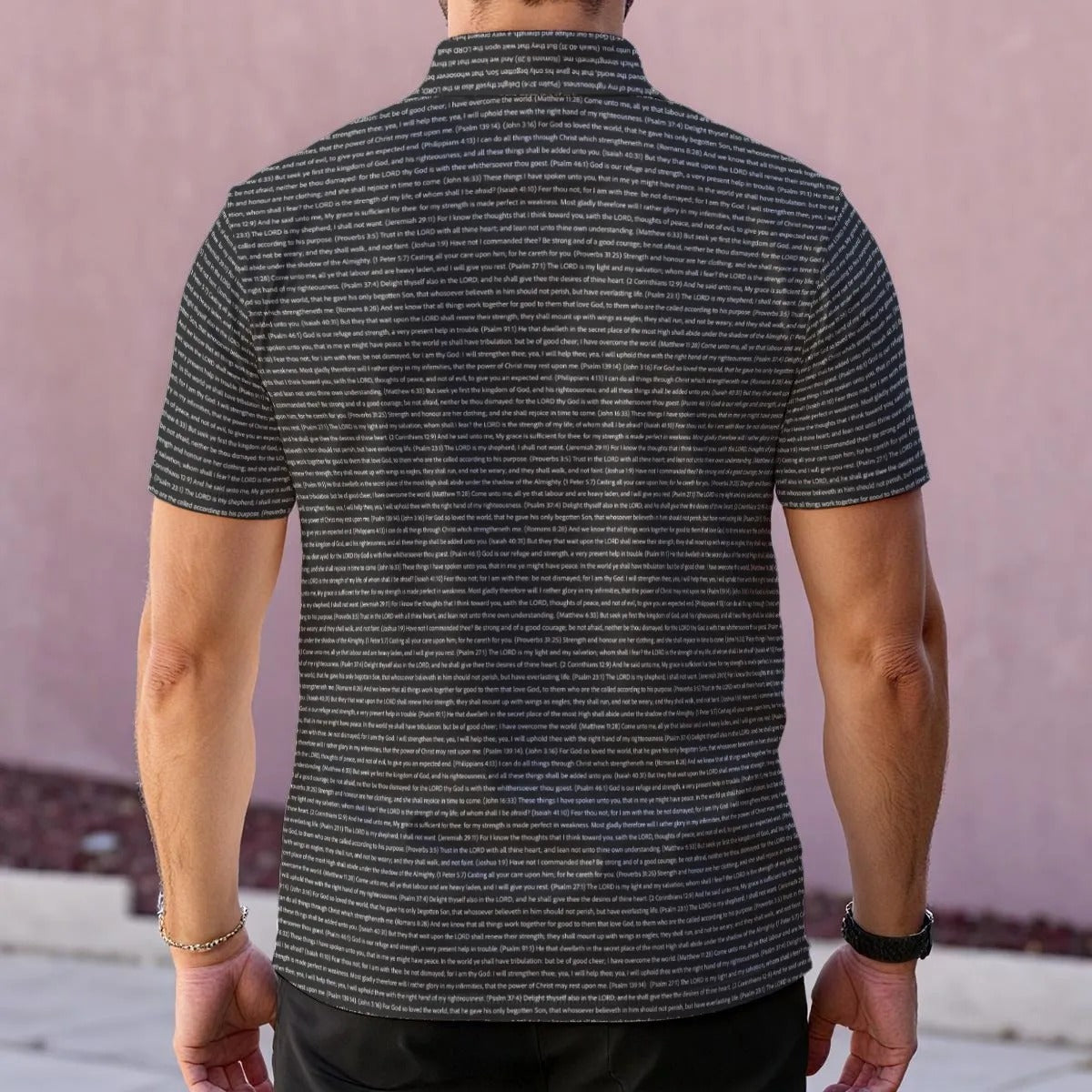Men's Classic Polo Shirt | Personalize Song Lyrics & Text