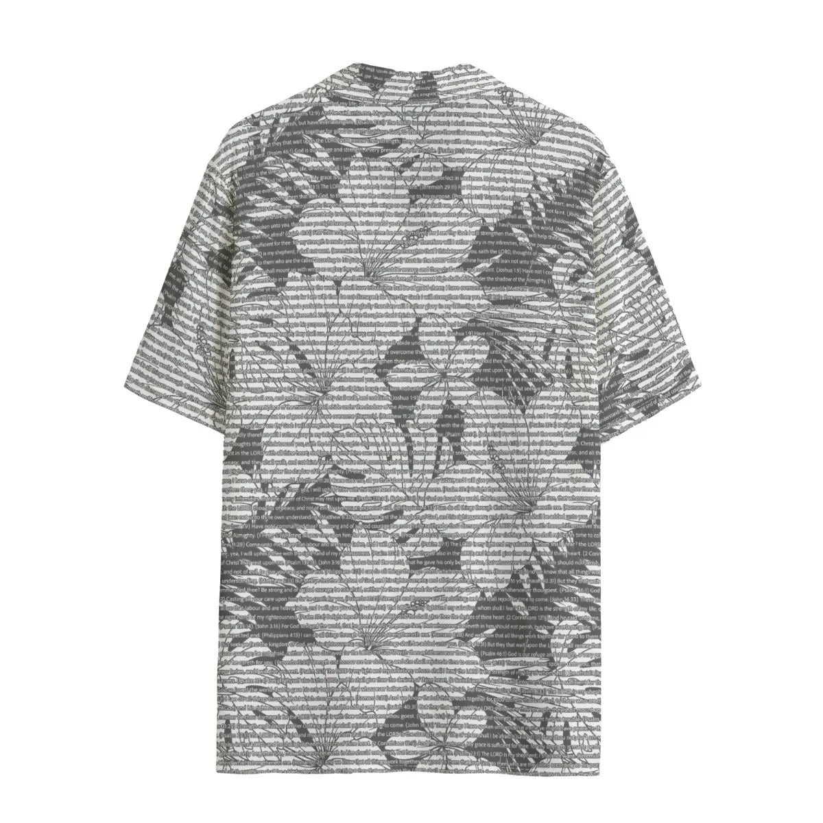 Unisex Aloha Hawaiian Shirt - Tropical Floral Scenic | Bible Verse & Scripture