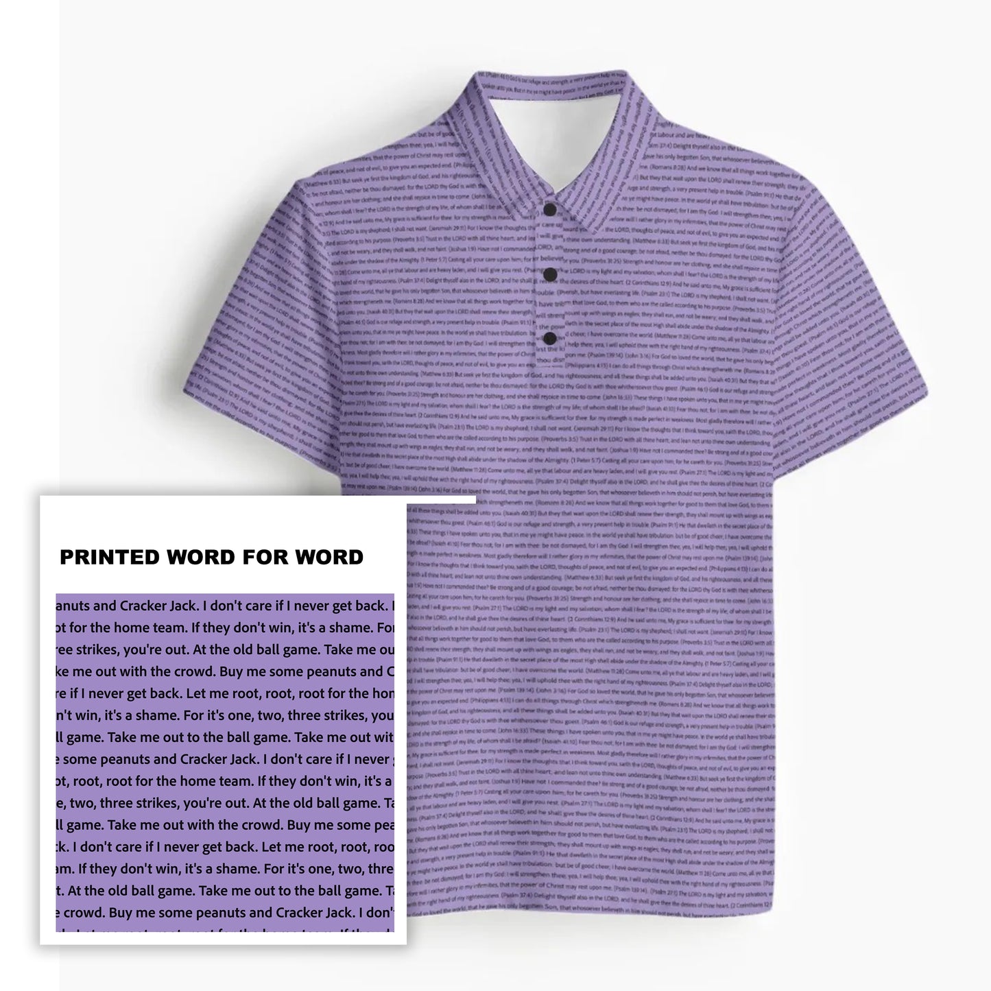 Men's Classic Polo Shirt | Personalize Song Lyrics & Text