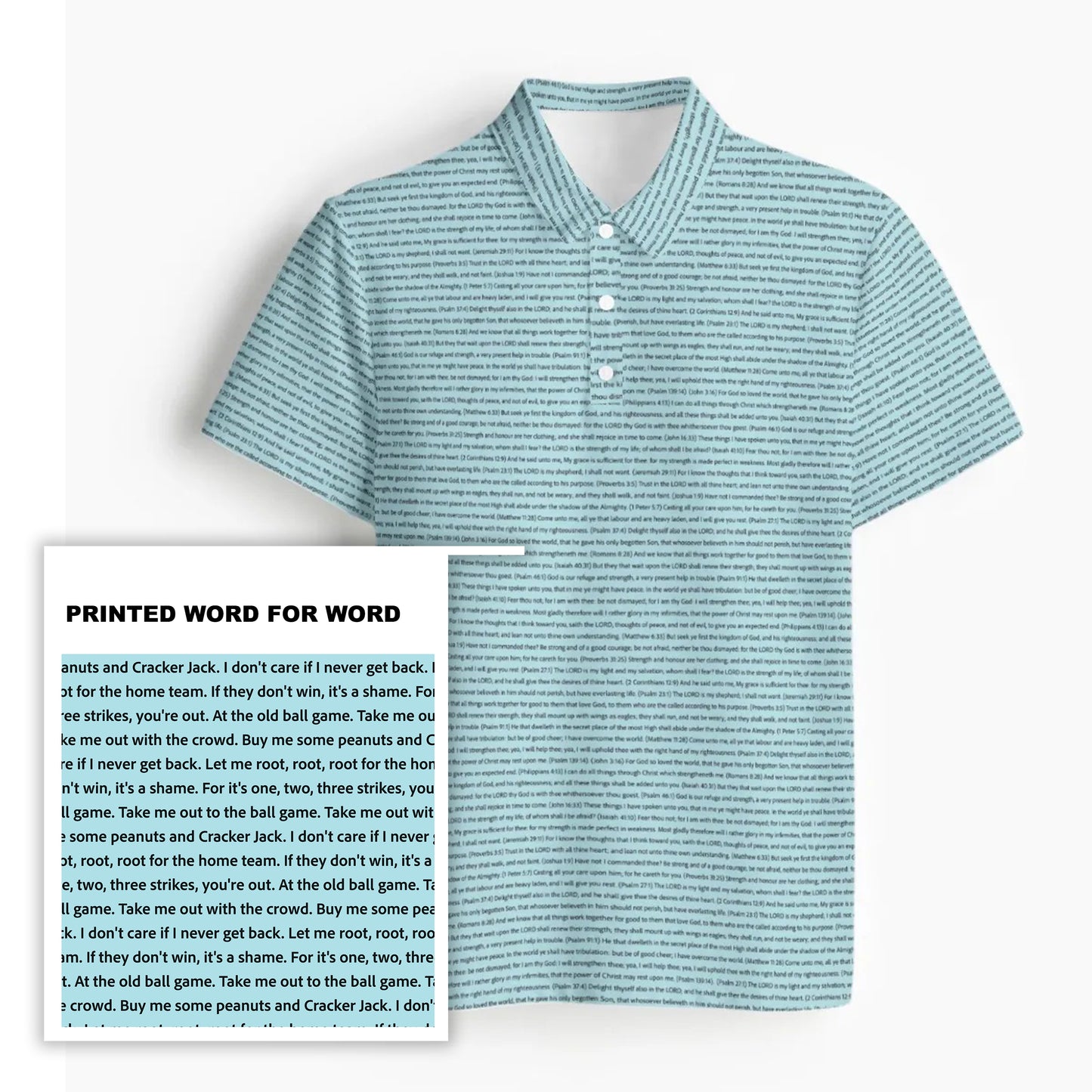 Men's Classic Polo Shirt | Personalize Song Lyrics & Text