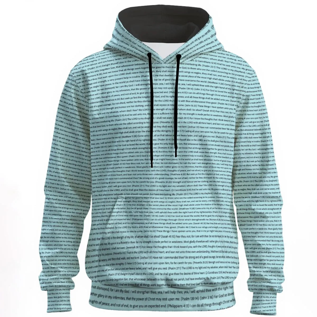 Unisex Cotton Fleece Pullover Hoodie | Personalized Song Lyrics & Custom Text