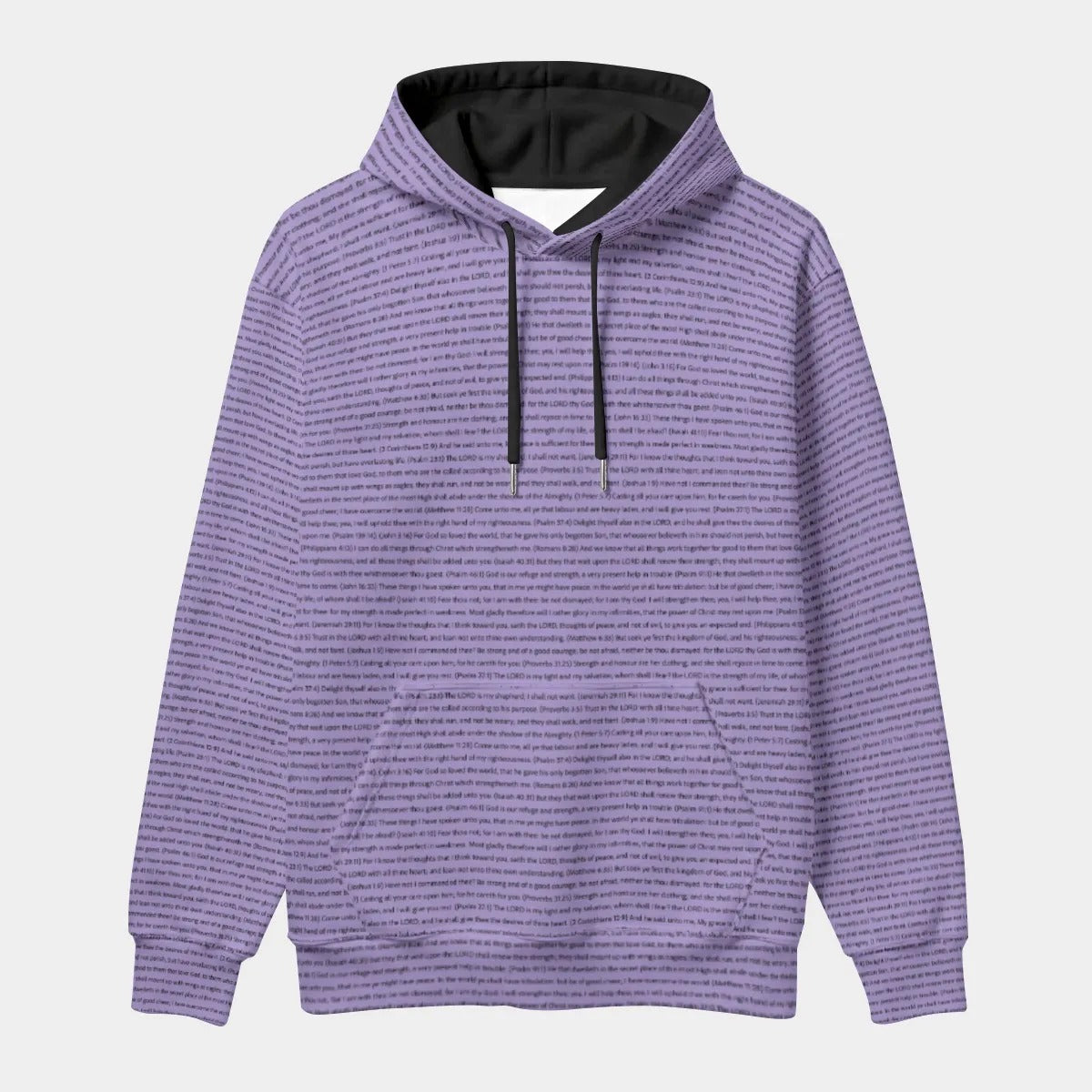 Unisex Heavy Polar Fleece Pullover Hoodie | Personalized Song Lyrics & Custom Text