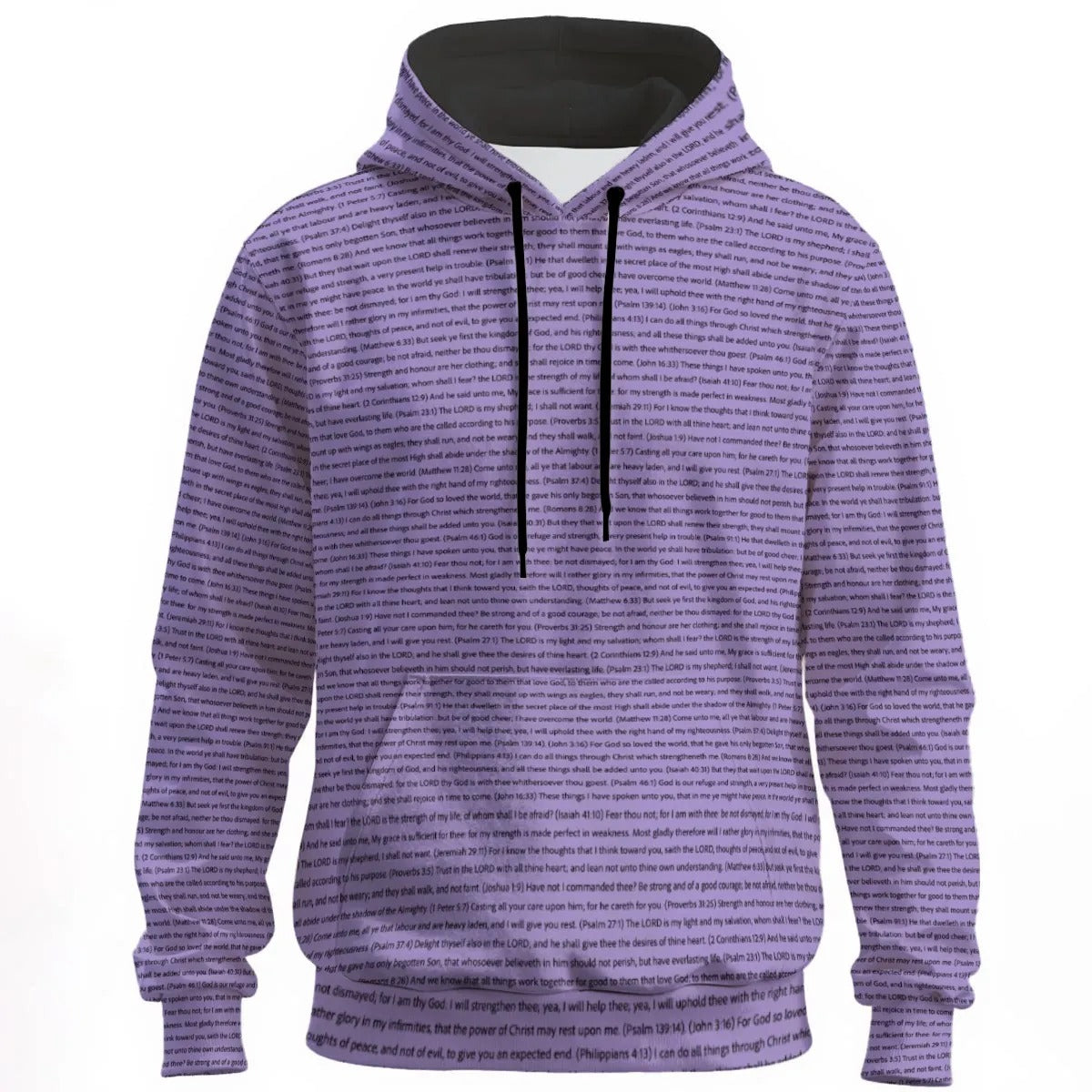 Unisex Cotton Fleece Pullover Hoodie | Personalized Song Lyrics & Custom Text