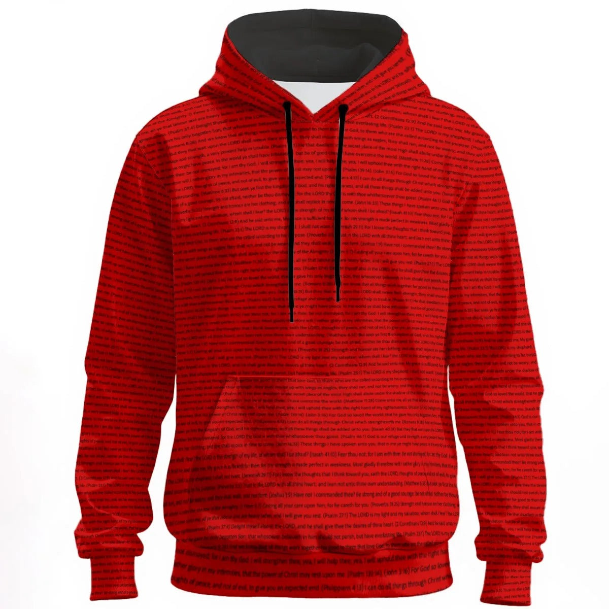 Unisex Cotton Fleece Pullover Hoodie | Personalized Song Lyrics & Custom Text