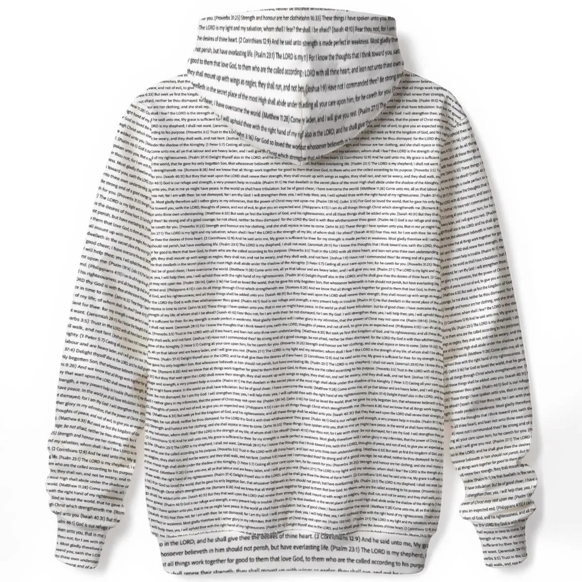 Unisex Cotton Fleece Pullover Hoodie | Personalized Song Lyrics & Custom Text