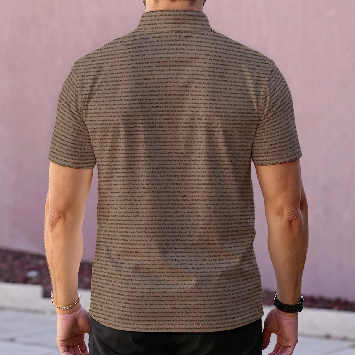 Men's Classic Polo Shirt | Personalize Song Lyrics & Text