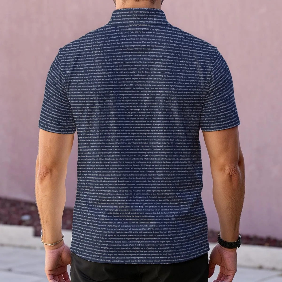 Men's Classic Polo Shirt | Personalize Song Lyrics & Text