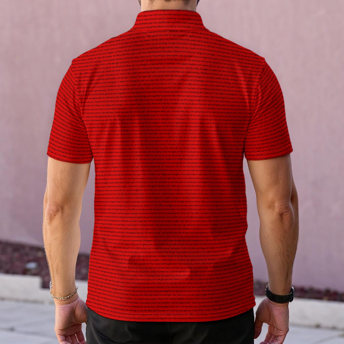 Men's Classic Polo Shirt | Personalize Song Lyrics & Text