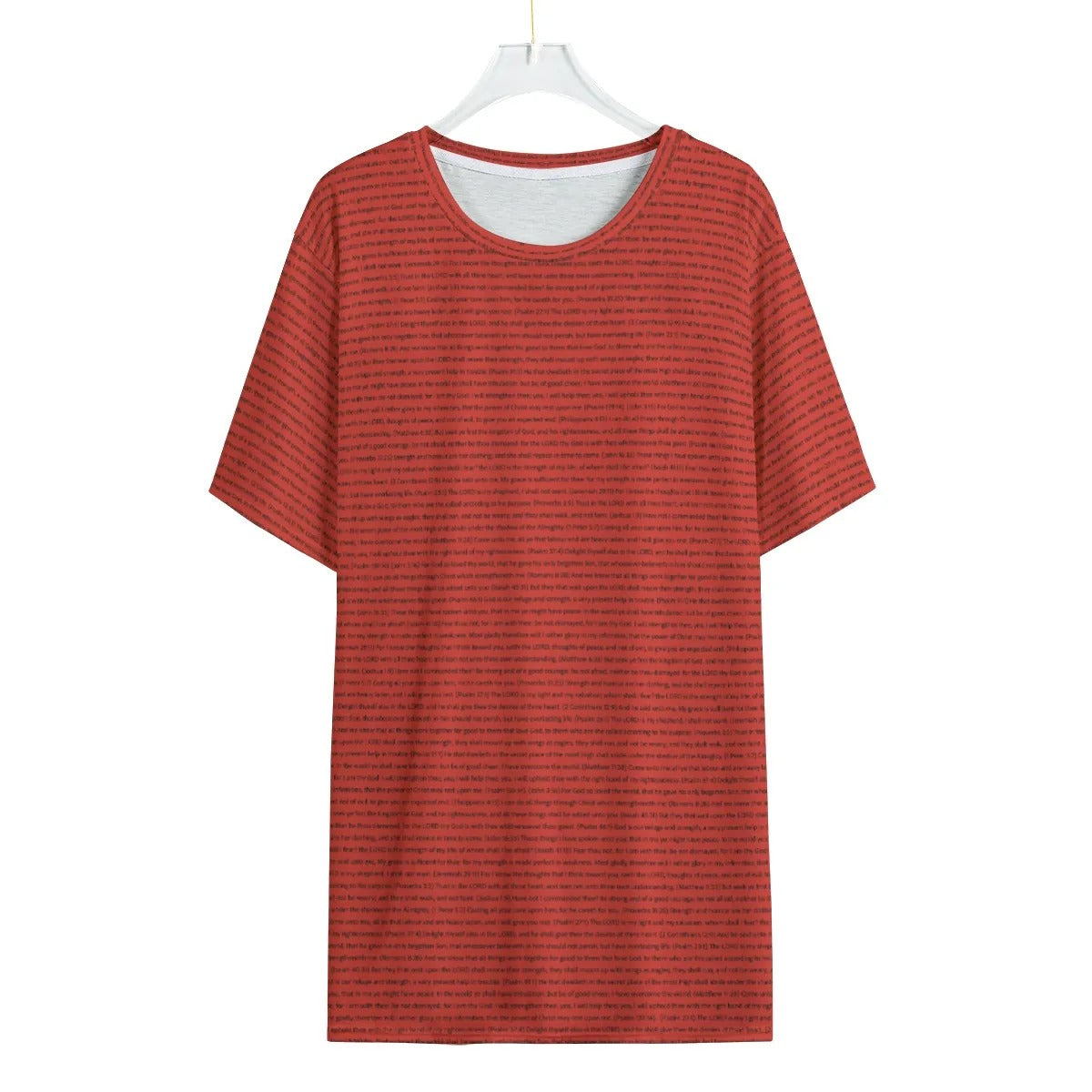 (Natural Cotton) Women Rounded Neck T-Shirt | Bible Verse & Scripture