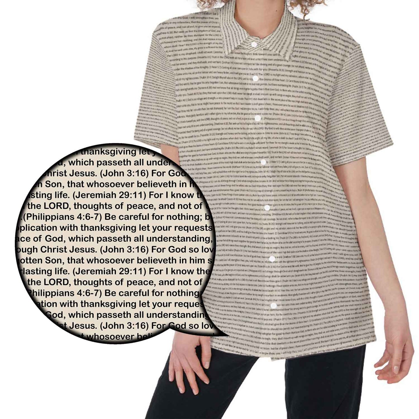 Women Short Sleeve Shirt | Bible Verse & Scripture