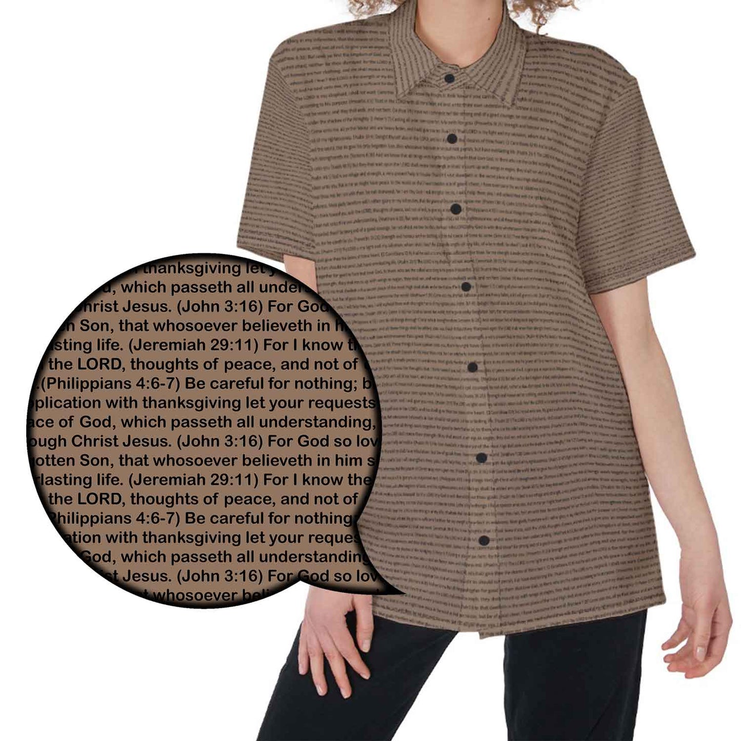 Women Short Sleeve Shirt | Bible Verse & Scripture