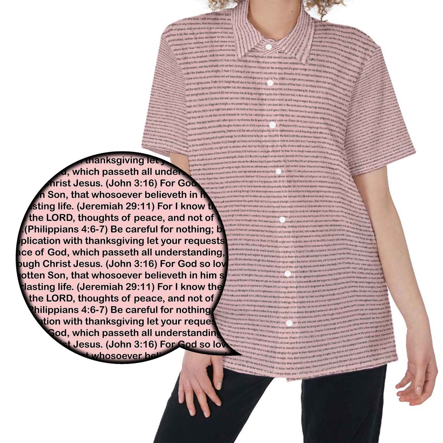 Women Short Sleeve Shirt | Bible Verse & Scripture