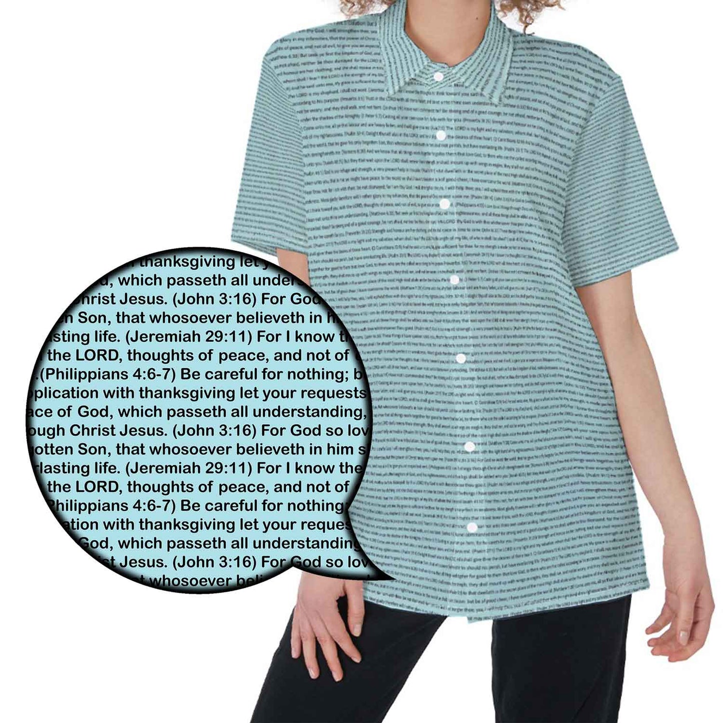 Women Short Sleeve Shirt | Bible Verse & Scripture