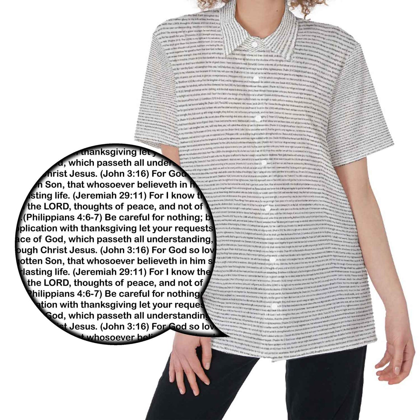 Women Short Sleeve Shirt | Bible Verse & Scripture