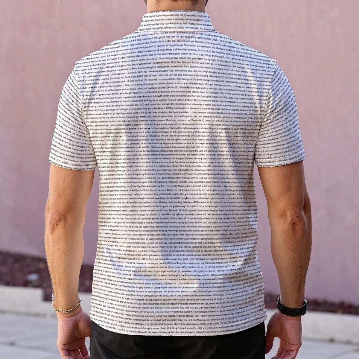 Men's Classic Polo Shirt | Personalize Song Lyrics & Text