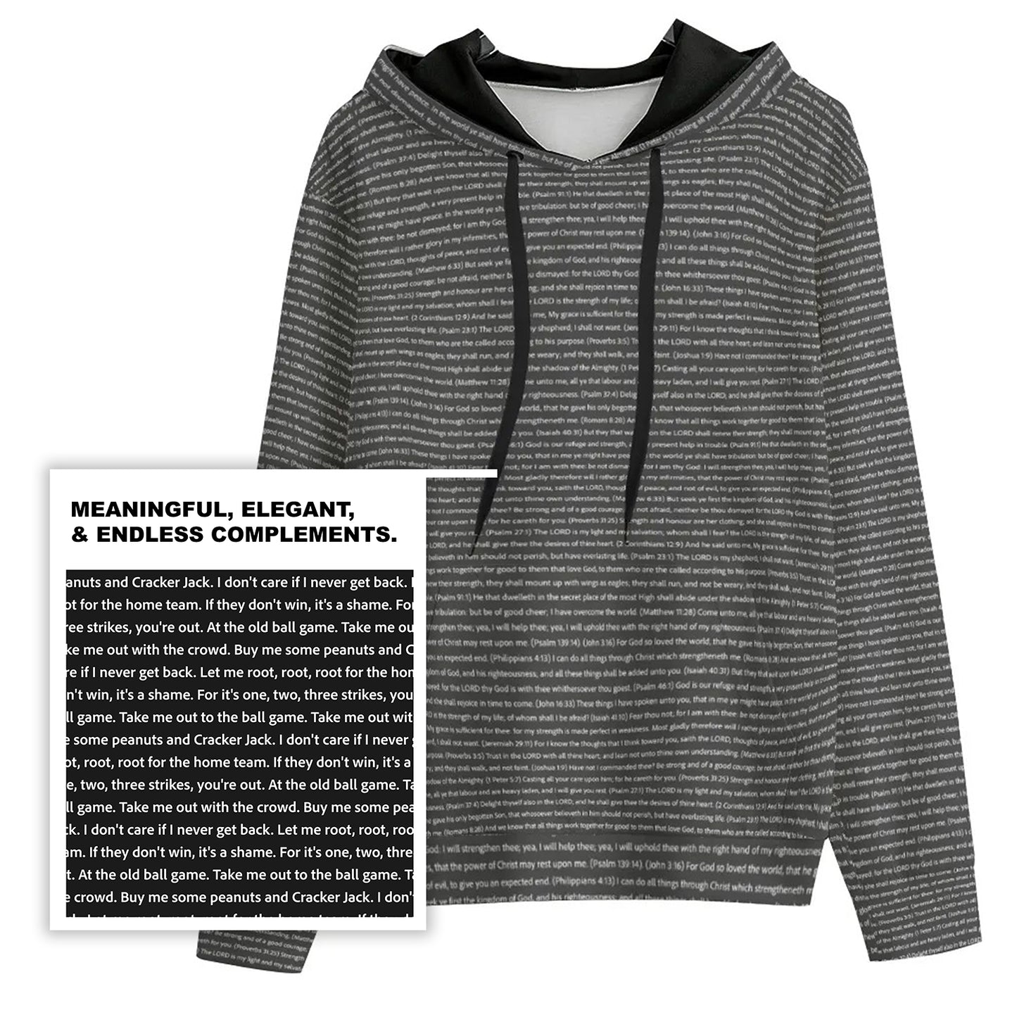 Women's Heavy Polar Fleece Pullover Hoodie | Personalized Song Lyrics & Custom Text