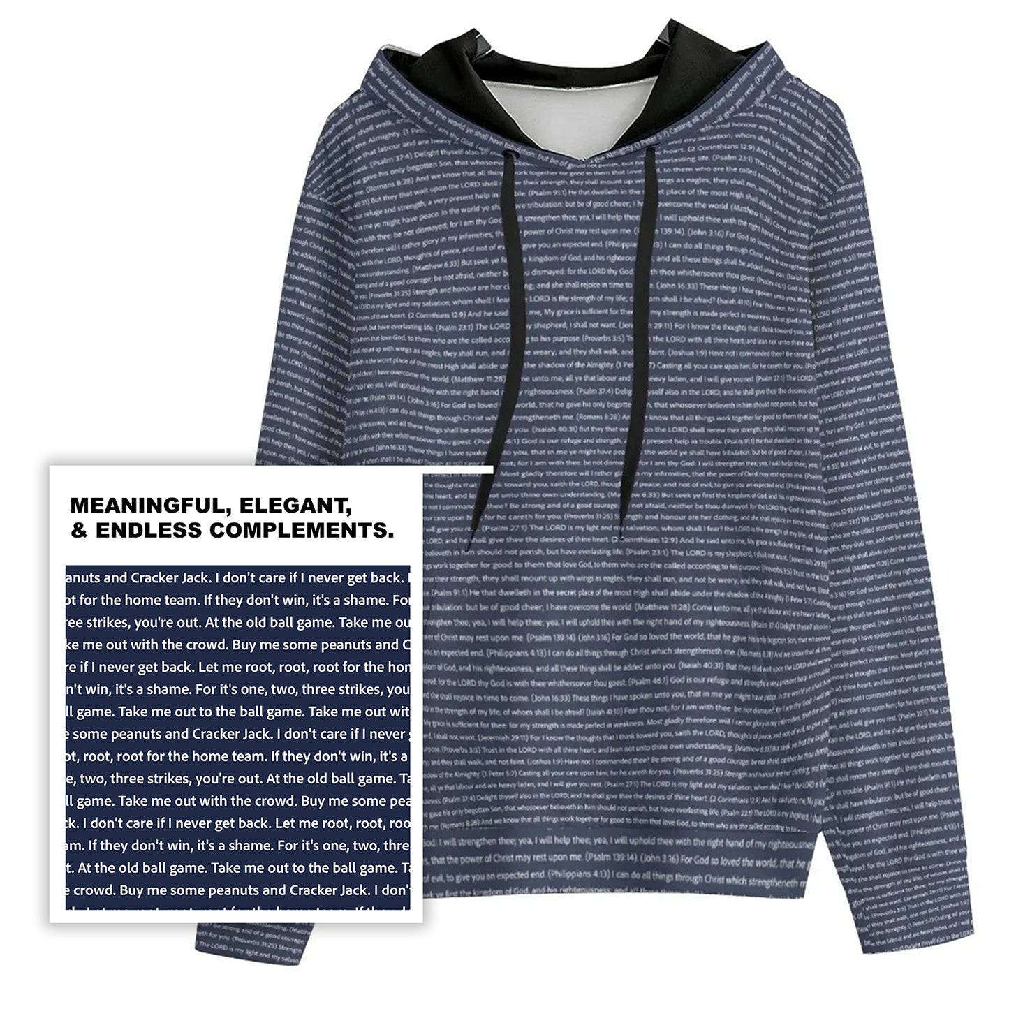 Women's Heavy Polar Fleece Pullover Hoodie | Personalized Song Lyrics & Custom Text