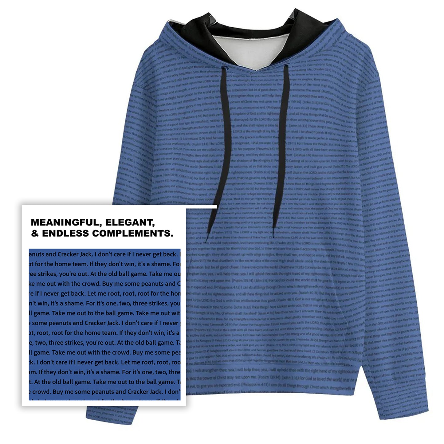 Women's Heavy Polar Fleece Pullover Hoodie | Personalized Song Lyrics & Custom Text