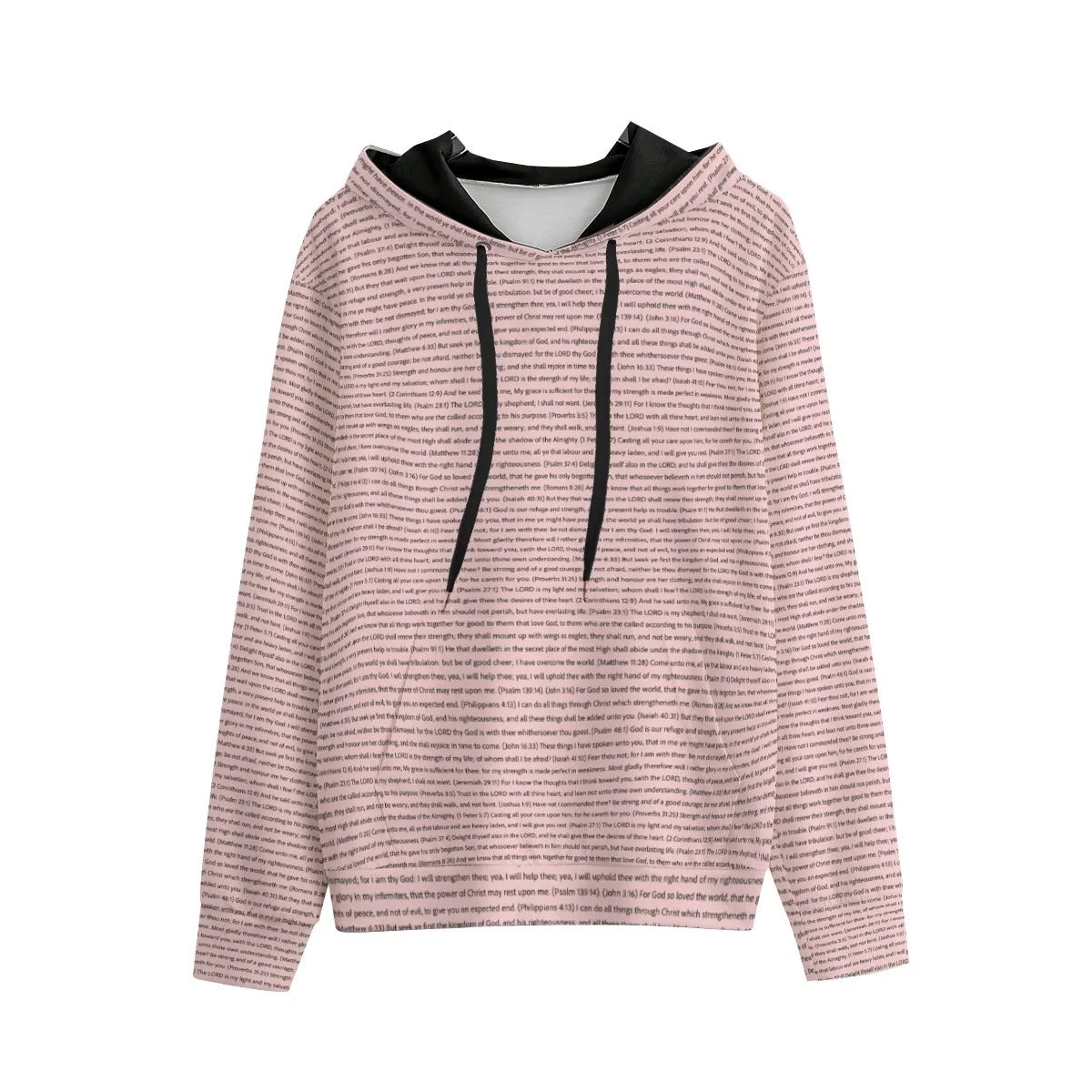 Women's Cotton Fleece Pullover Hoodie | Personalized Song Lyrics & Custom Text
