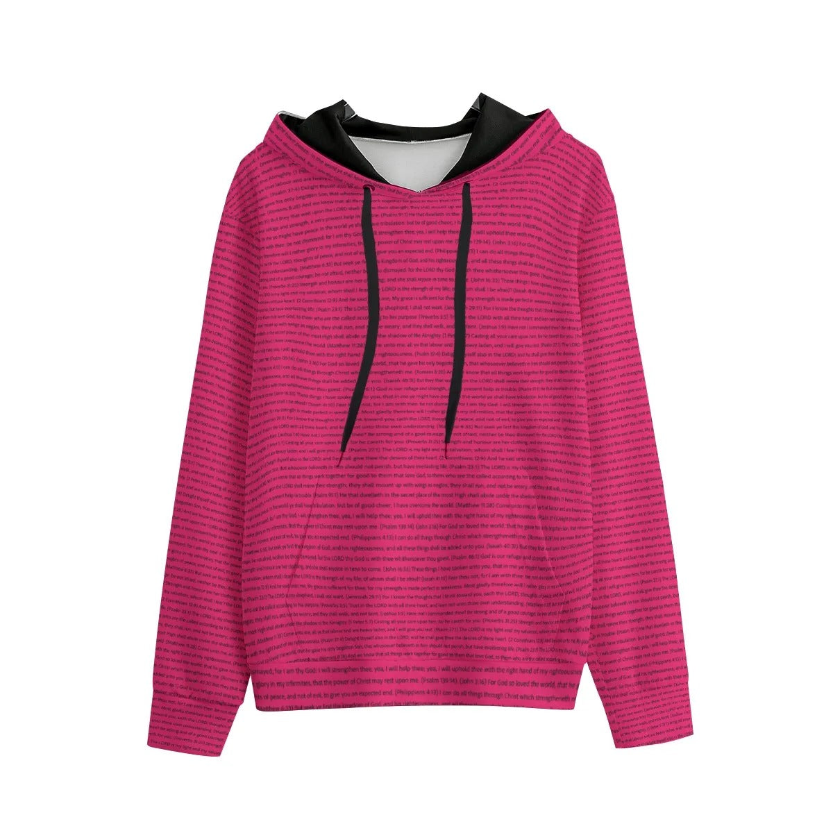 Women's Cotton Fleece Pullover Hoodie | Personalized Song Lyrics & Custom Text