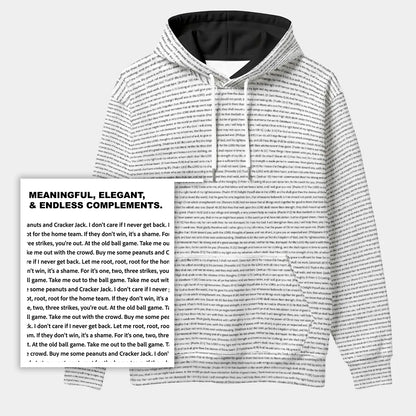 Unisex Heavy Polar Fleece Pullover Hoodie | Personalized Song Lyrics & Custom Text