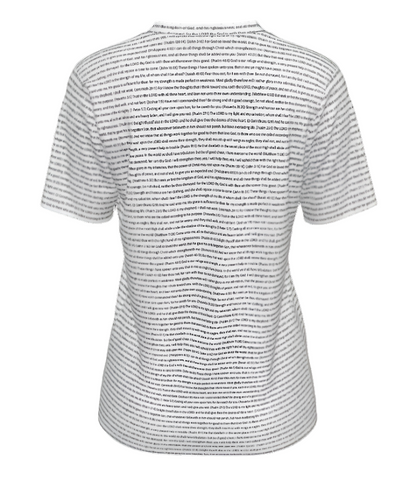 Women Rounded Neck T-Shirt | Personalized Bible Verse/Scripture