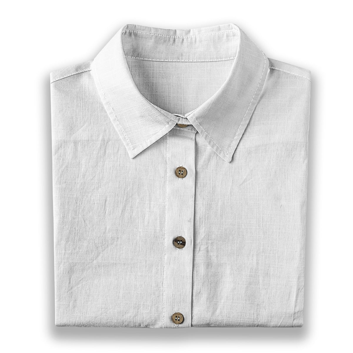 (Cotton-Linen Texture) Women Short Sleeve Shirt | Song Lyrics