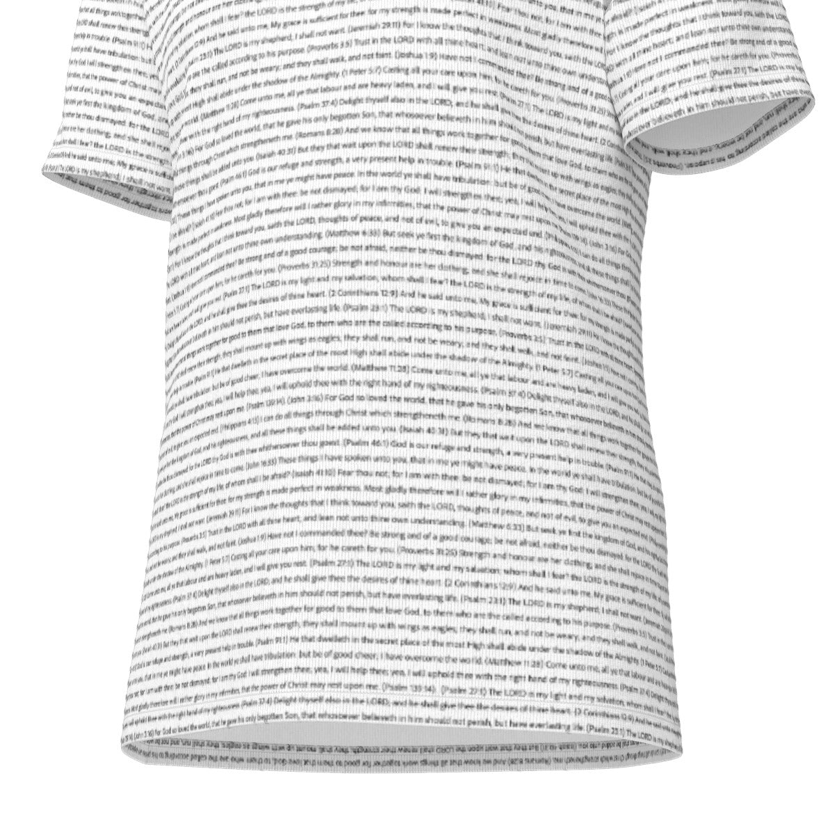 (Natural Cotton) Men Rounded Neck T-Shirt | Bible Verse & Scripture