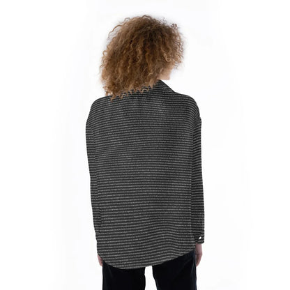 Women Long Sleeve Relaxed Shirt | Personalized Song Lyrics