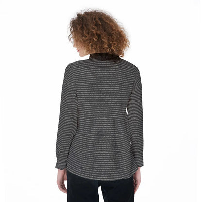 Women Long Sleeve Gathered-Back Shirt | Bible Verse & Scripture
