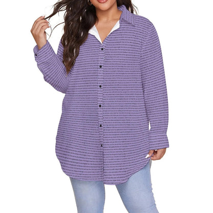 Women Long Sleeve Relaxed Tunic (Plus Size) Shirt | Bible Verse & Scripture