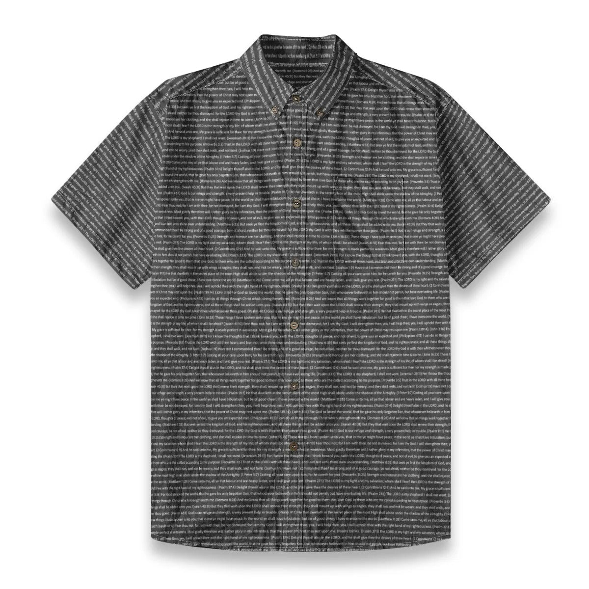 (Premium Cotton-Linen Texture) Men Casual Short Sleeve Shirt | Song Lyrics