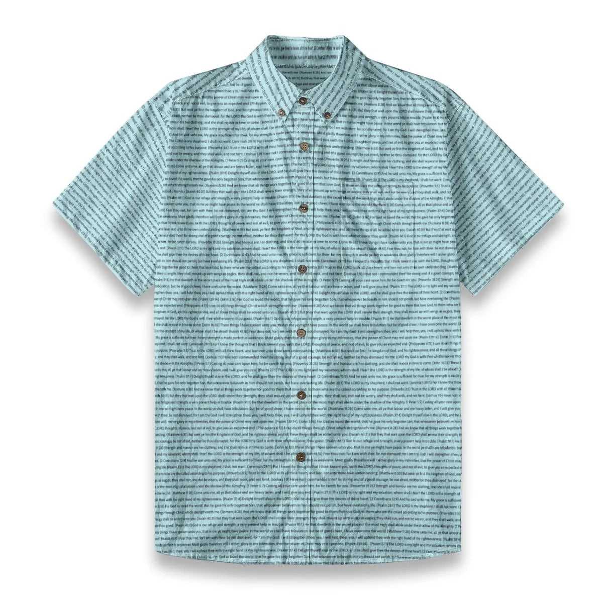 (Premium Cotton-Linen Texture) Men Casual Short Sleeve Shirt | Song Lyrics