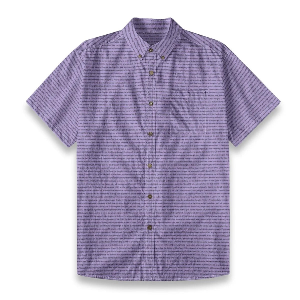 (Premium Cotton-Linen Texture) Men Casual Short Sleeve Shirt | Song Lyrics