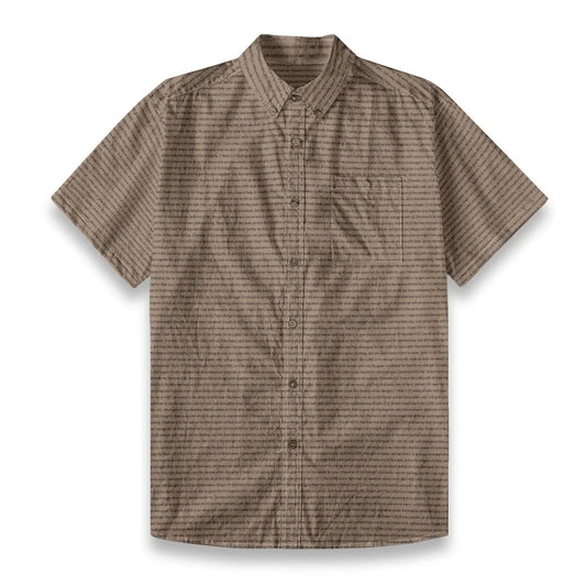 (Premium Cotton-Linen Texture) Men Casual Short Sleeve Shirt | Song Lyrics