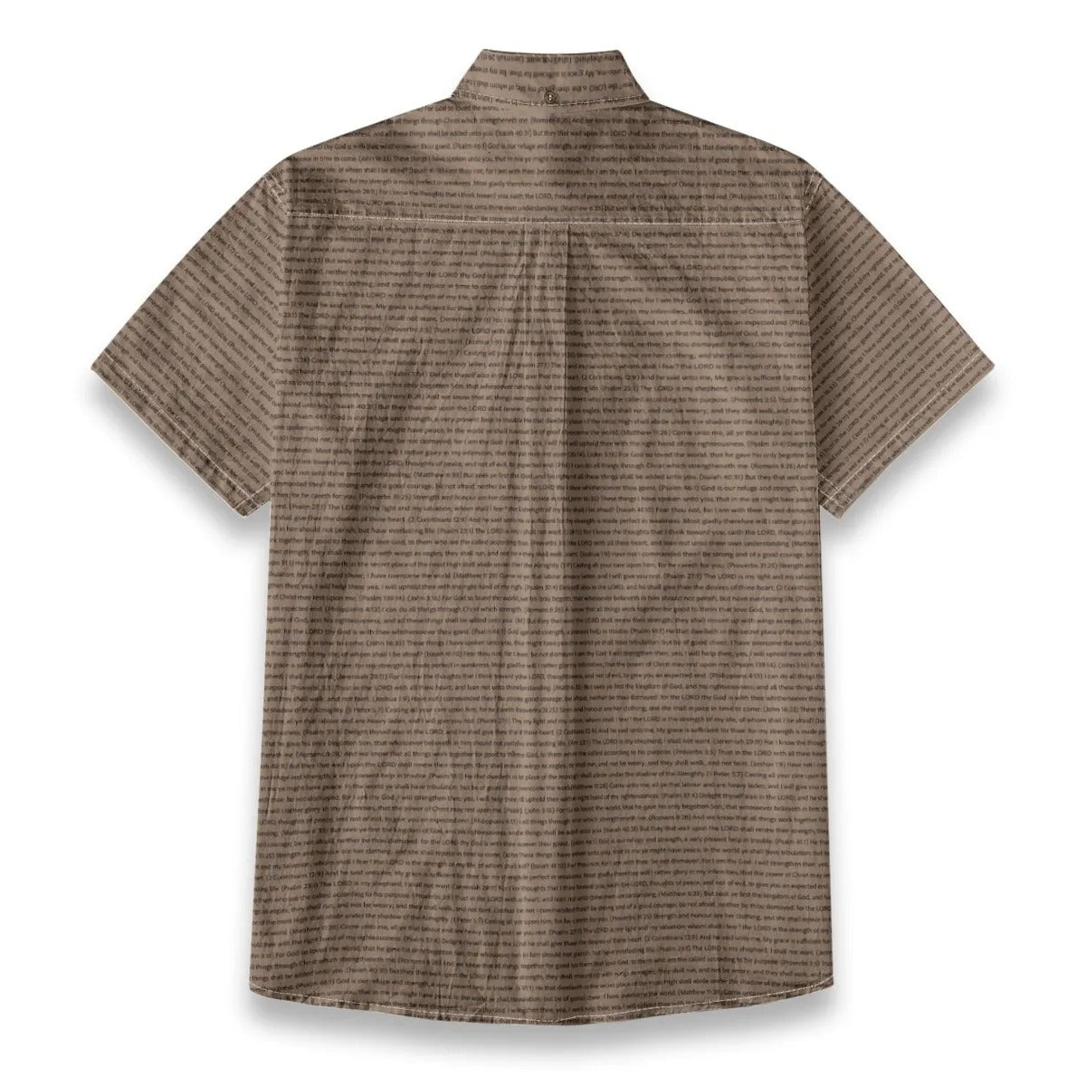 (Premium Cotton-Linen Texture) Men Casual Short Sleeve Shirt | Song Lyrics