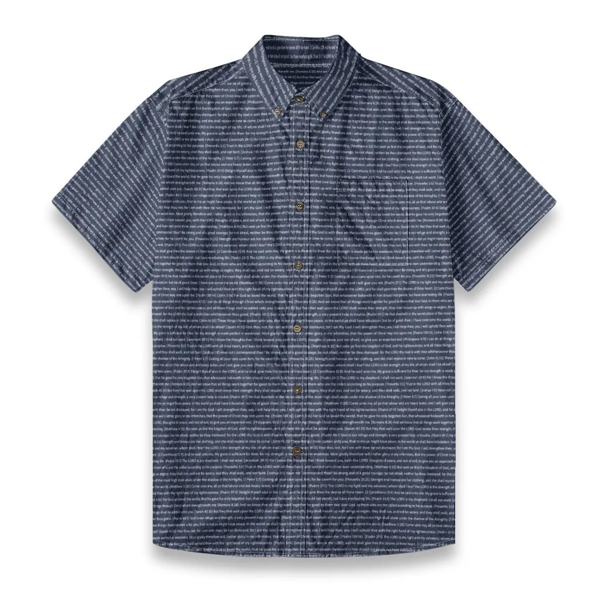 (Premium Cotton-Linen Texture) Men Casual Short Sleeve Shirt | Song Lyrics