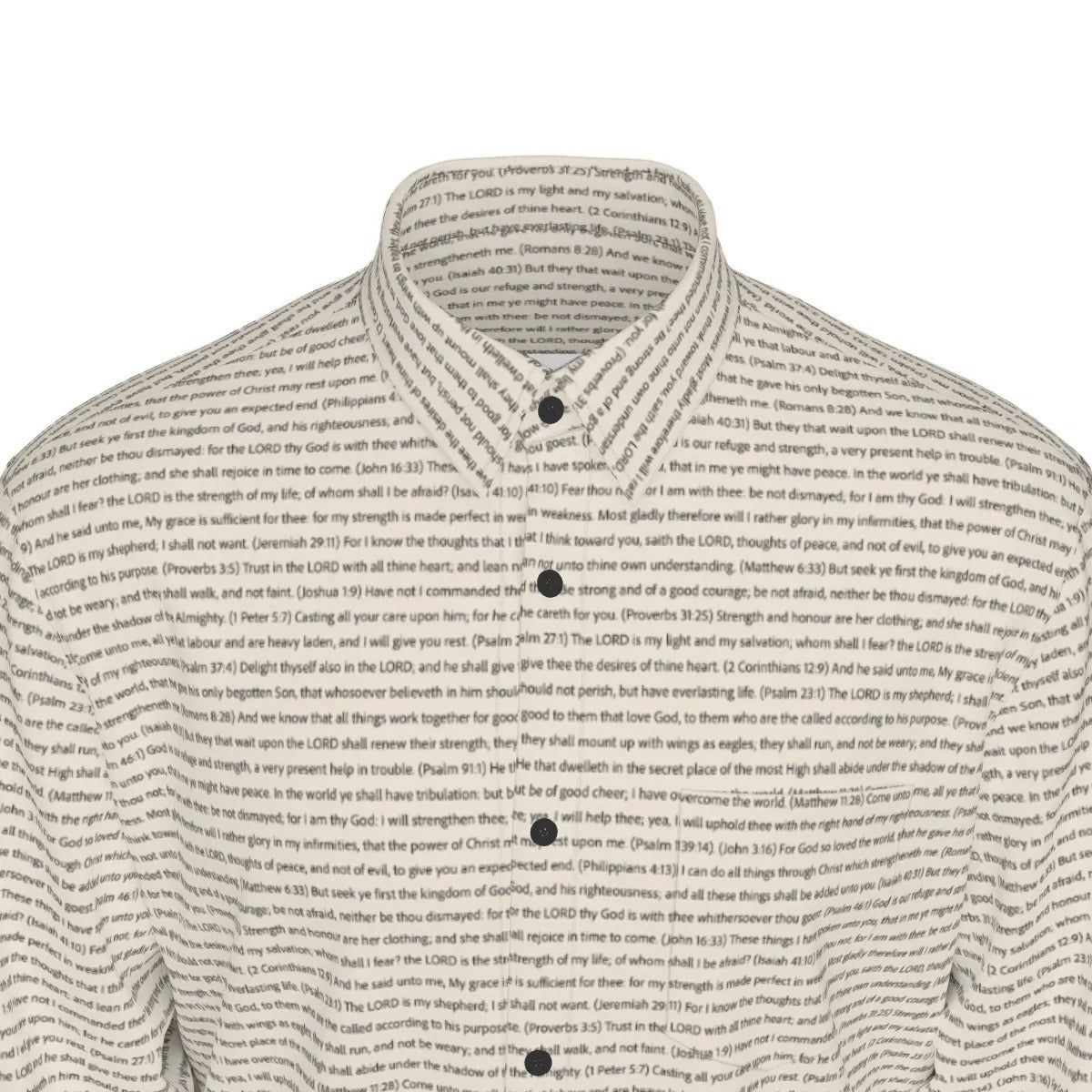 (Natural Cotton) Men Casual Long Sleeve Shirt | Song Lyrics