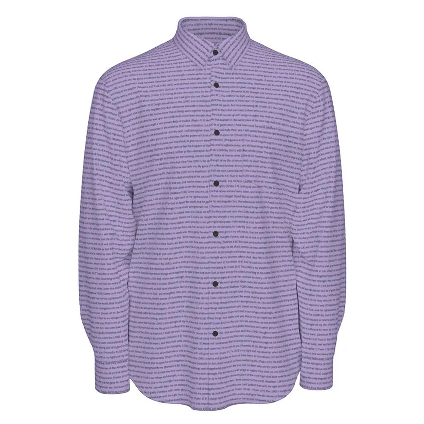 (Natural Cotton) Men Casual Long Sleeve Shirt | Song Lyrics