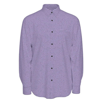 (Natural Cotton) Men Casual Long Sleeve Shirt | Song Lyrics