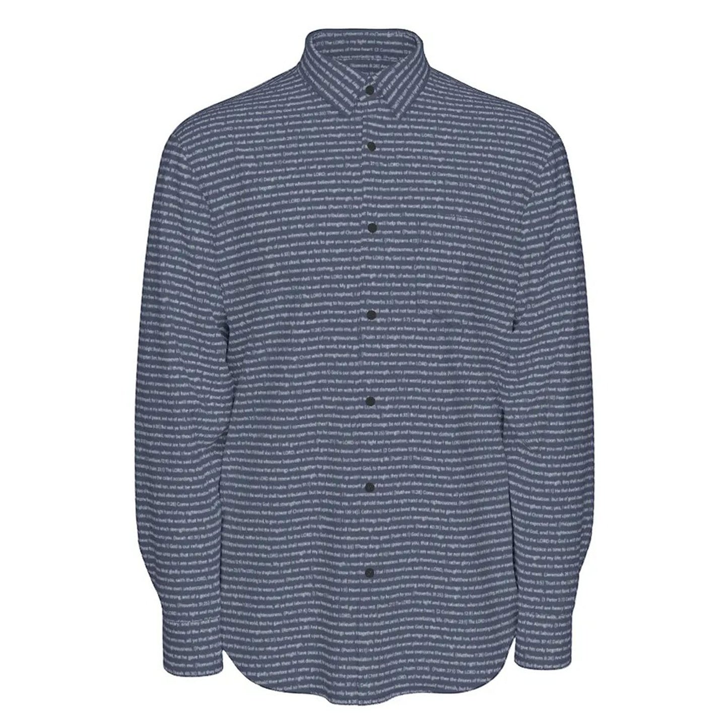 (Natural Cotton) Men Casual Long Sleeve Shirt | Song Lyrics