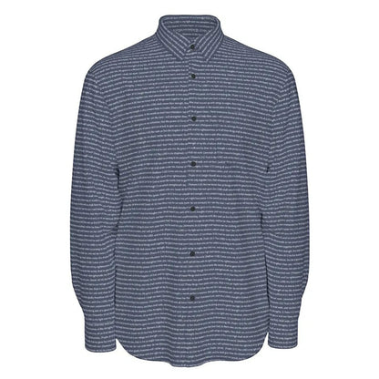 (Natural Cotton) Men Casual Long Sleeve Shirt | Song Lyrics