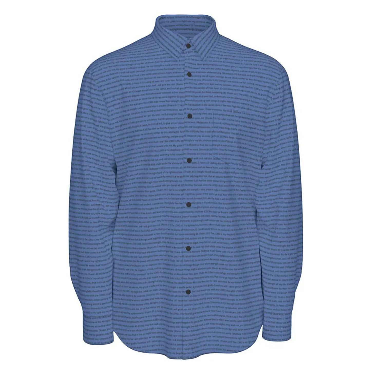 (Natural Cotton) Men Casual Long Sleeve Shirt | Song Lyrics