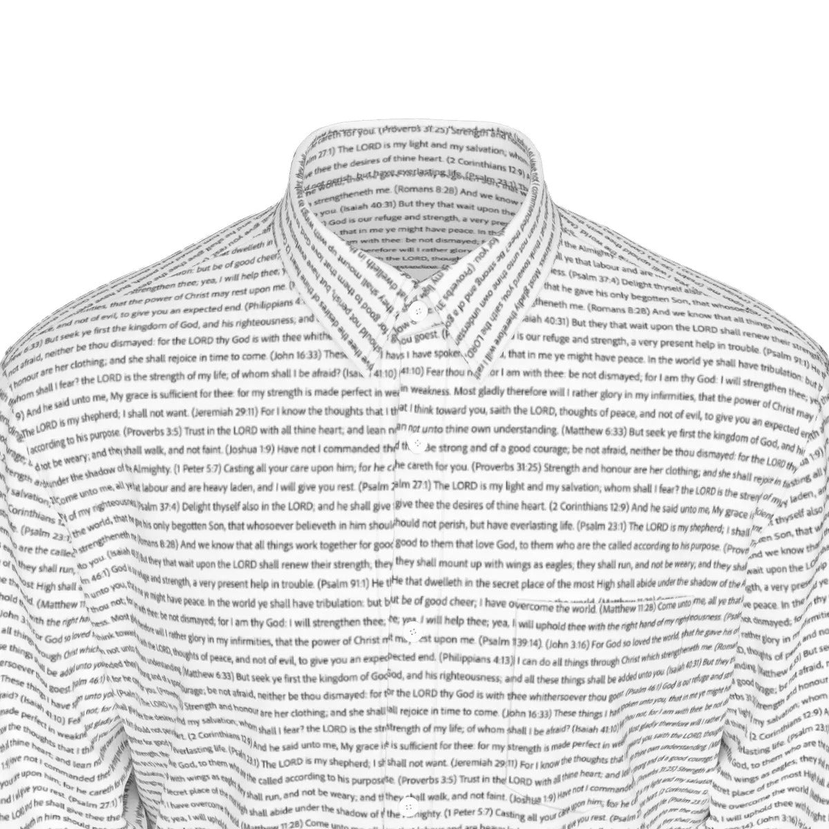 (Natural Cotton) Men Casual Long Sleeve Shirt | Song Lyrics