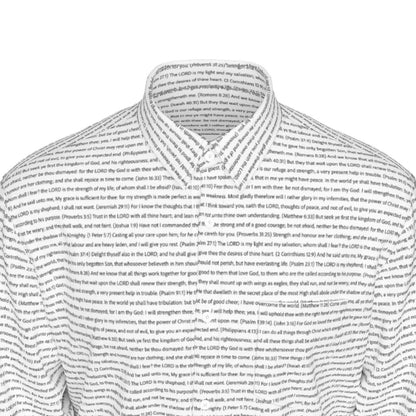 (Natural Cotton) Men Casual Long Sleeve Shirt | Song Lyrics