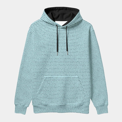 Unisex Heavy Polar Fleece Pullover Hoodie | Personalized Song Lyrics & Custom Text