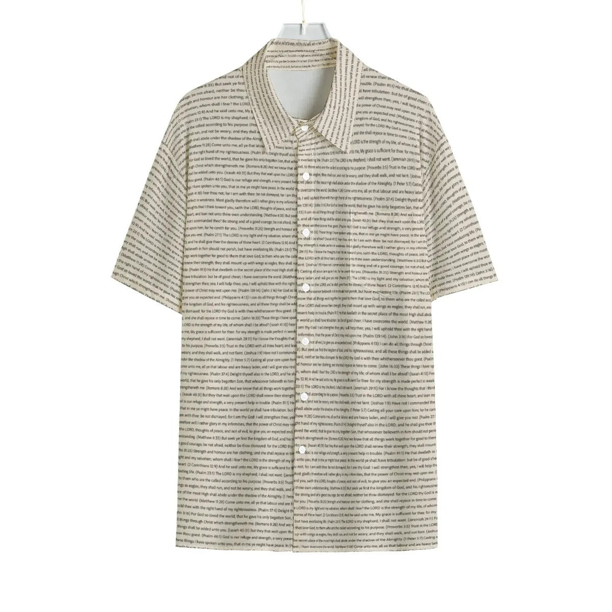 Men Short Sleeve Button Shirt | Song Lyrics