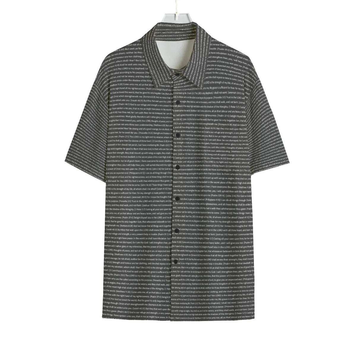 Men Short Sleeve Button Shirt | Song Lyrics
